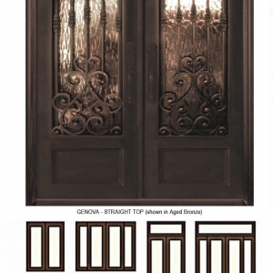 China wrought iron door dark and darker design