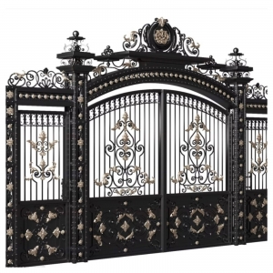 Luxury wrought iron driveway gates wrought iron gates for sale China
